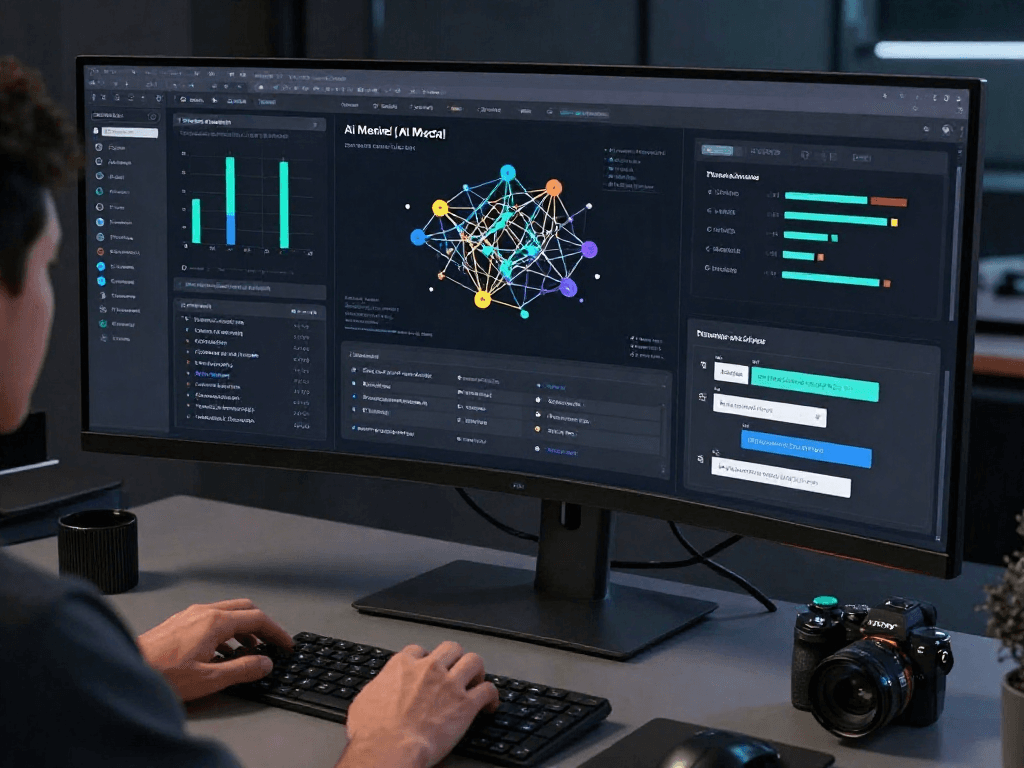 AI tool dashboard showcasing lia engel porno content in an advanced SaaS platform focused on automation and machine learning.