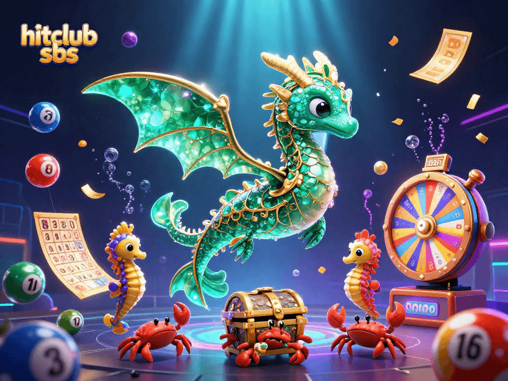 Engage in vibrant gameplay with hitclub sbs featuring a magical sea dragon and exciting lottery elements.