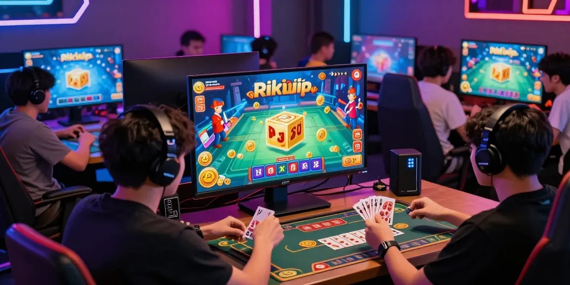 Engaged players enjoying gaming on Rikvip, showcasing lively card games and vibrant digital rewards.