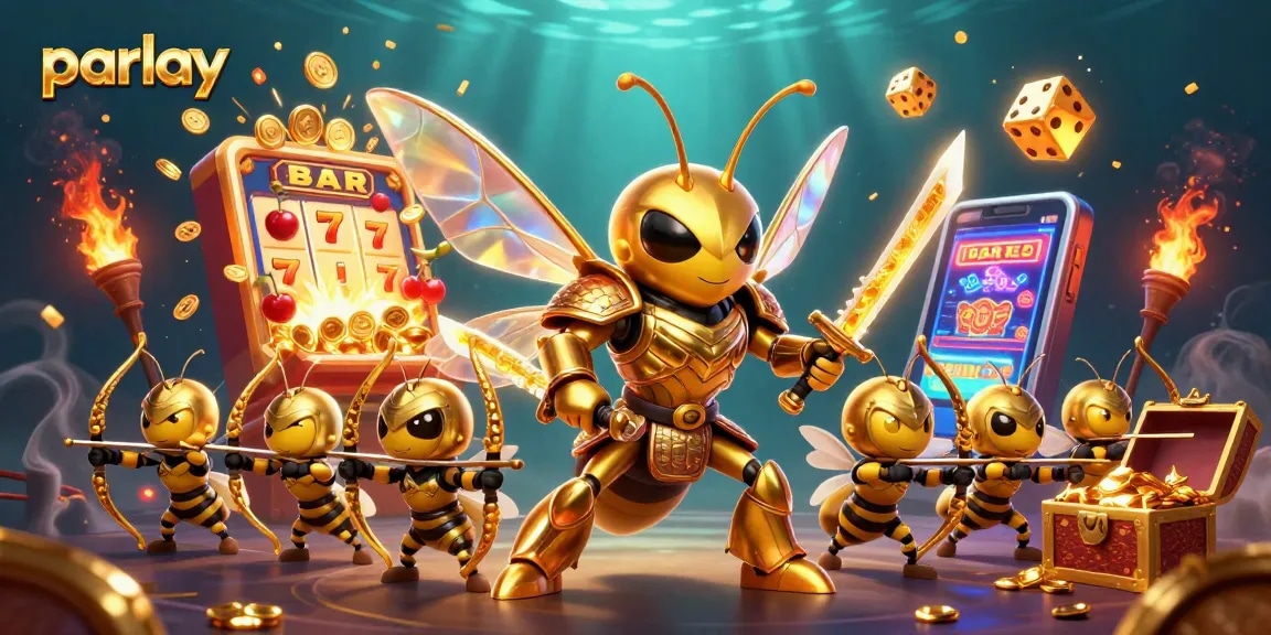 Bet on parlay strategies with a golden hornet samurai and slot machine dynamics.