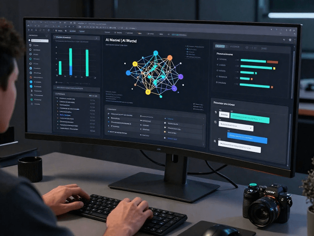 AI tool dashboard showcasing lia engel porno content in an advanced SaaS platform focused on automation and machine learning.