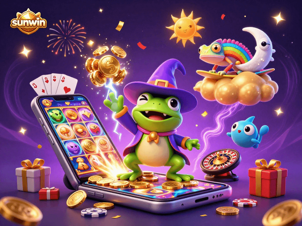 Play exciting games at Sunwin and win big with vibrant gaming elements and characters.