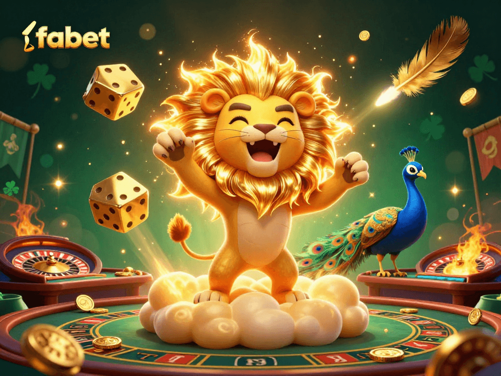Experience fabet's thrilling live casino atmosphere with vibrant characters and dynamic gaming elements.