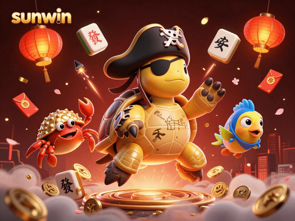 Experience sunwin excitement with the pirate turtle and hidden treasures in this vibrant casino adventure.