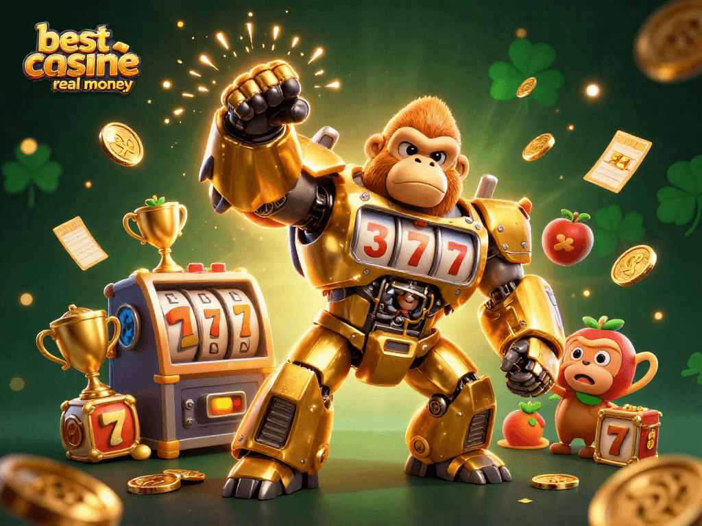 Engage with the best online casinos real money through dynamic gaming action with vibrant slots and characters.