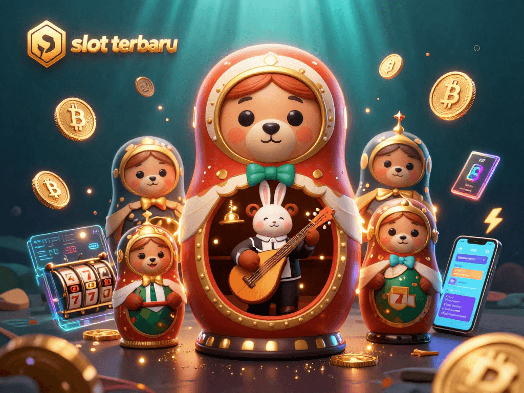 Experience thrilling gameplay at slot terbaru featuring vibrant 3D characters and casino elements.