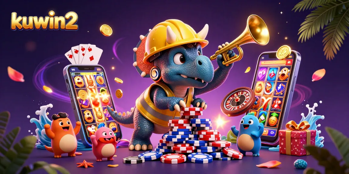 Join the excitement at kuwin2 with a vibrant 3D casino-themed celebration featuring roaring wins.