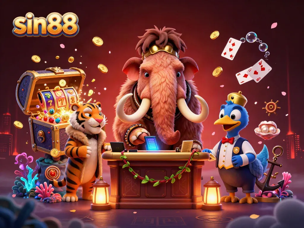 Experience thrilling gameplay at sin88 with dynamic characters and vibrant casino elements.