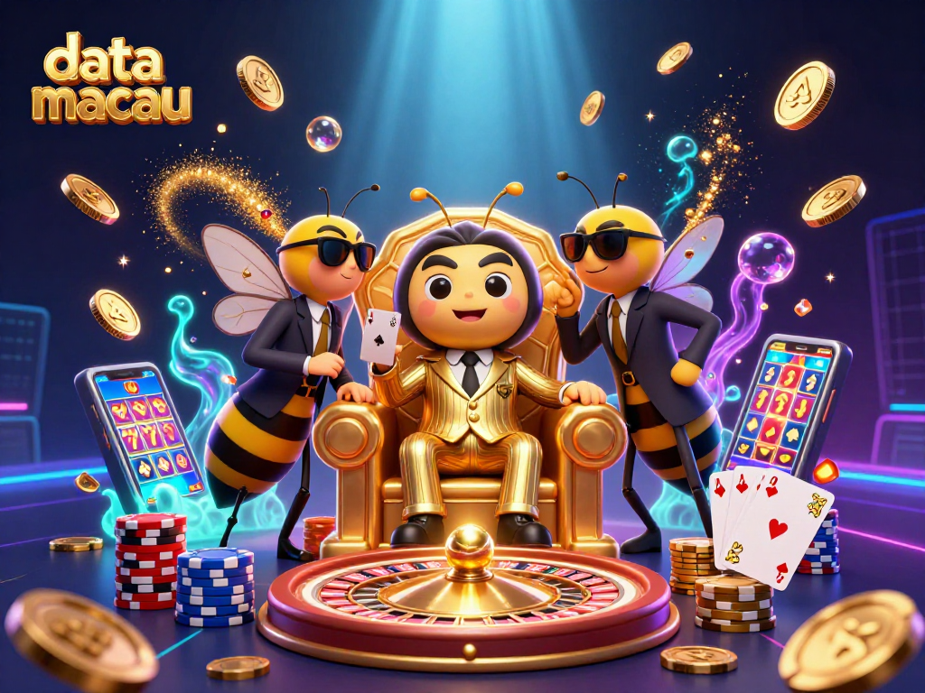 Engage with data macau predictions through the vibrant 3D casino world illustrated.
