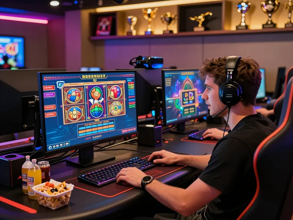 Player enjoying MM88 online casino experience with colorful gaming interface and live dealer interaction.