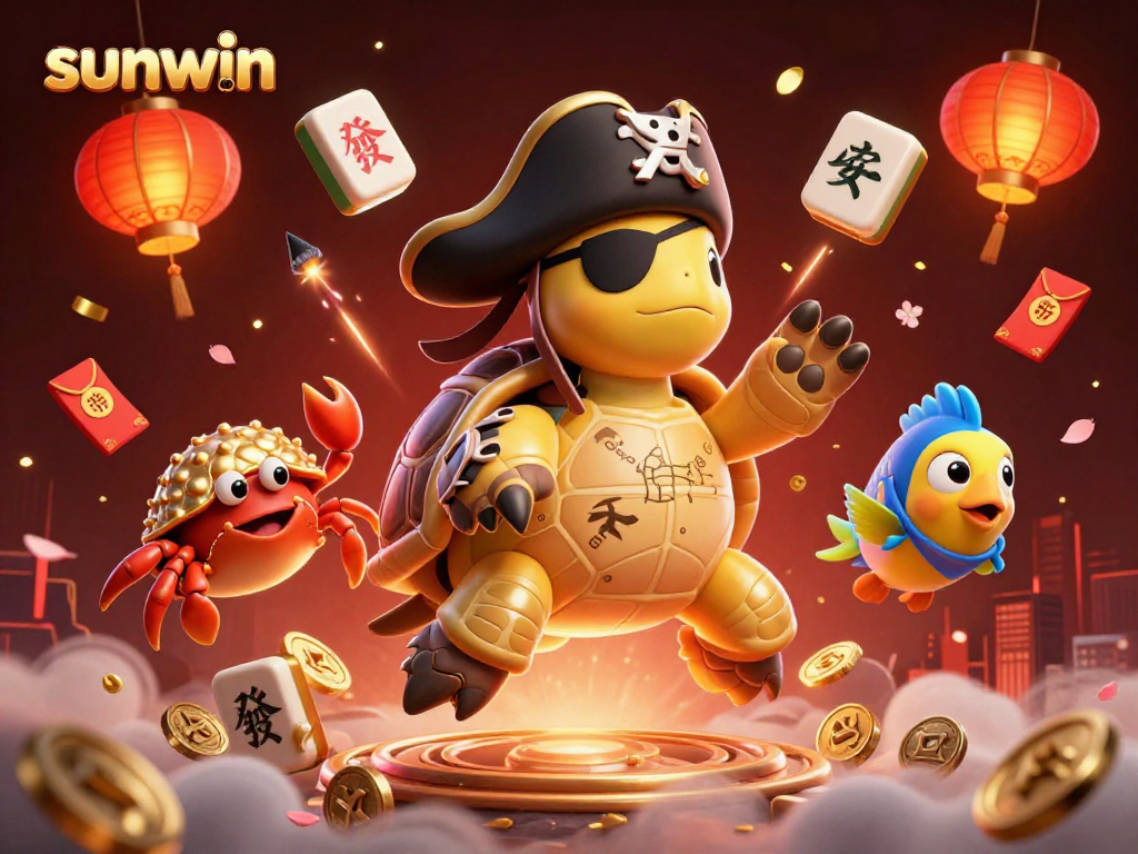 Experience sunwin excitement with the pirate turtle and hidden treasures in this vibrant casino adventure.
