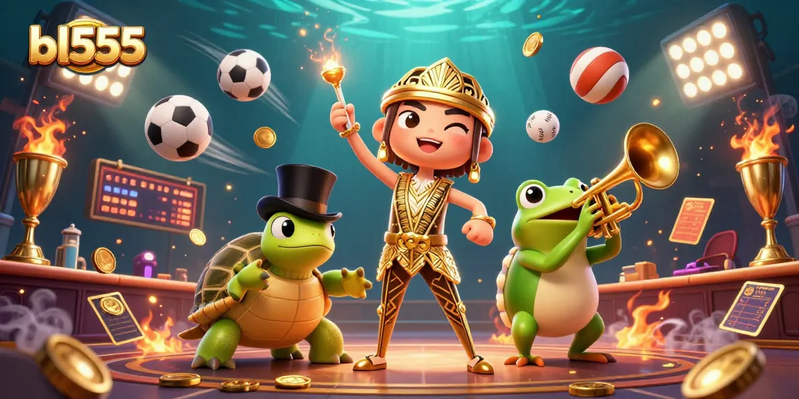 Experience thrilling gaming at bl555 with vibrant characters and dynamic casino elements.