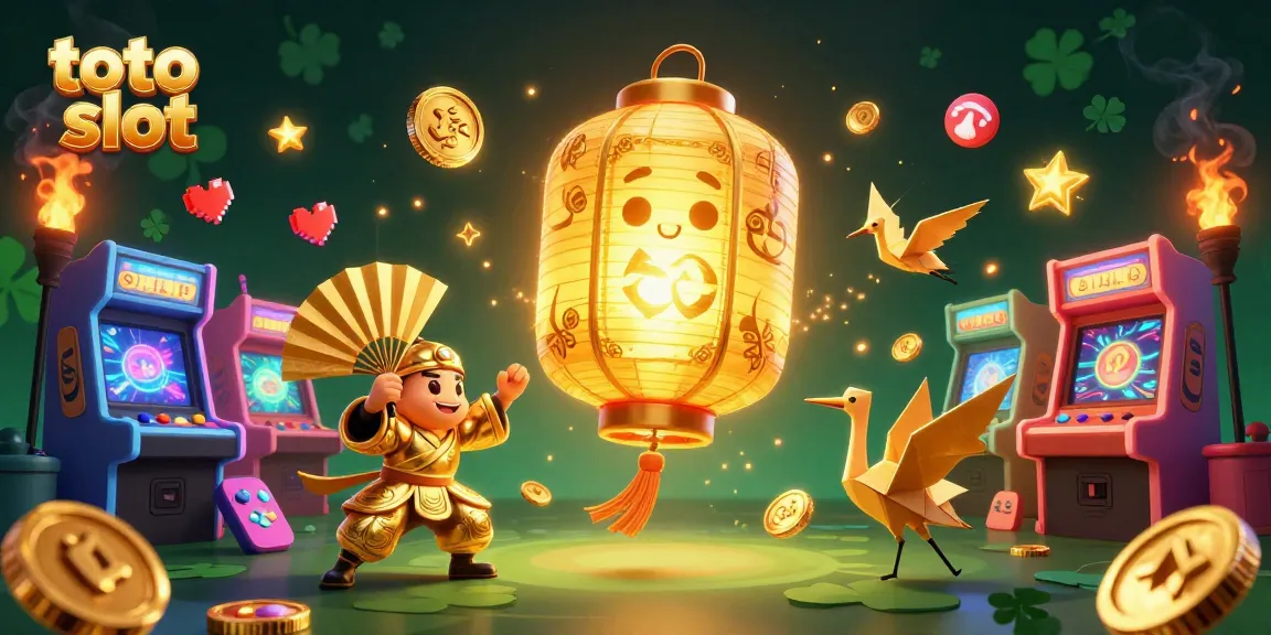 Engage with the thrilling world of toto slot through this vibrant 3D casino illustration.