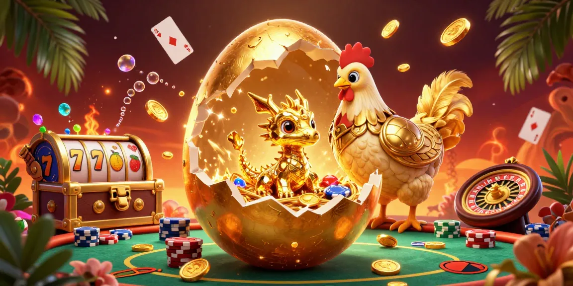 Menangkan jackpot di situs toto dengan ilustrasi kasino berwarna-warni dan karakter fantastis.