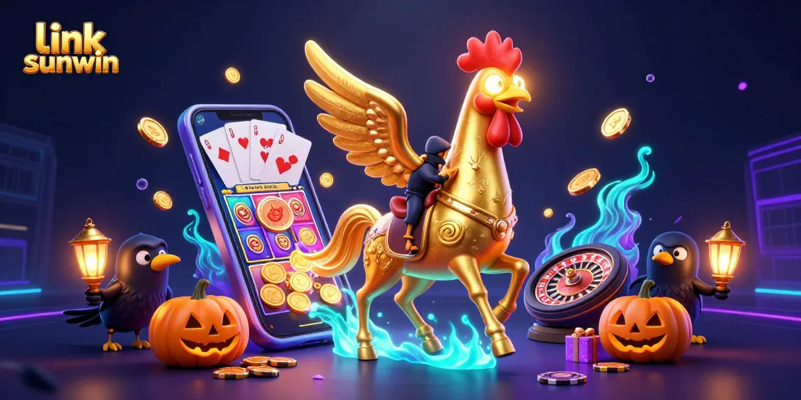 Experience excitement at link sunwin with vibrant casino visuals and engaging gaming elements.