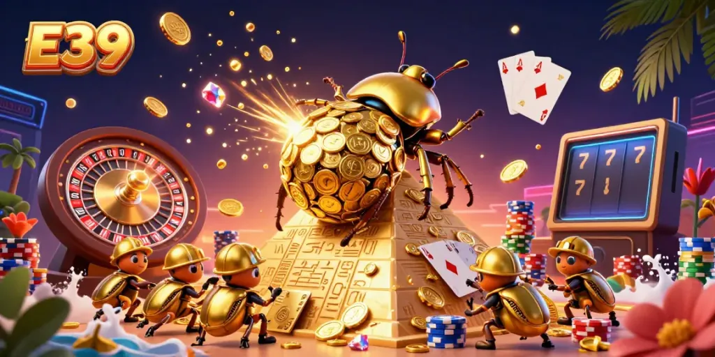 Place bets and experience thrilling gameplay at E39's dynamic online casino with vibrant visuals.