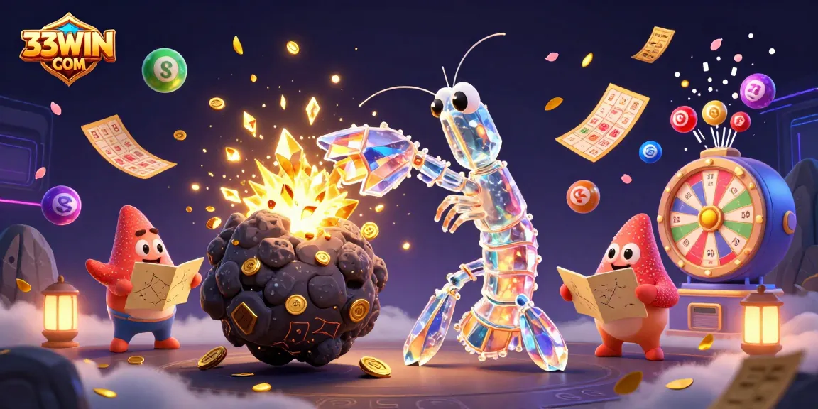 33WIN COM offers thrilling lottery gameplay with vibrant characters and colorful elements