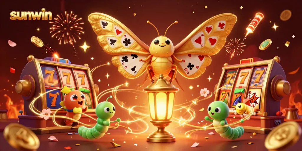 Experience the excitement of sunwin with vibrant casino scenes and golden games that entice players.