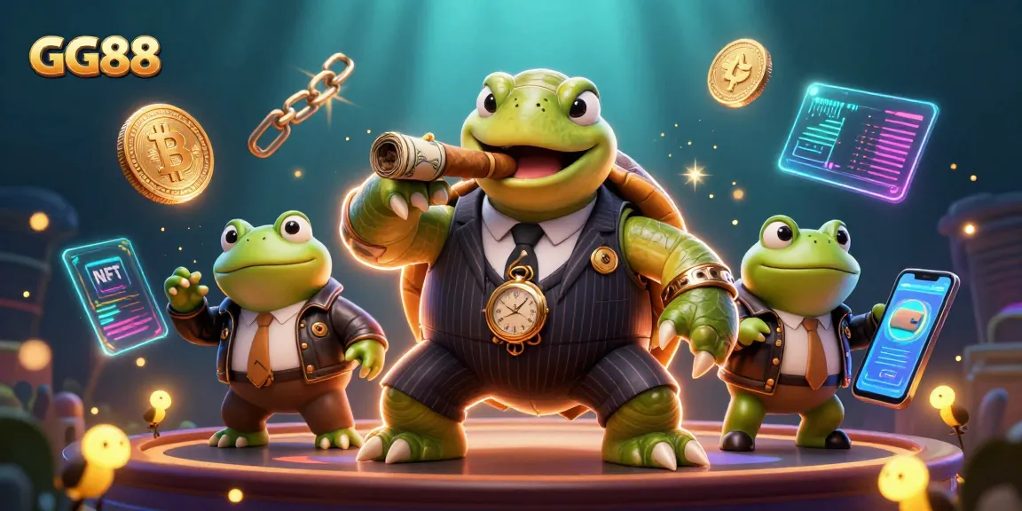 Experience the gaming excitement of GG88 with vibrant casino elements and characters in action.